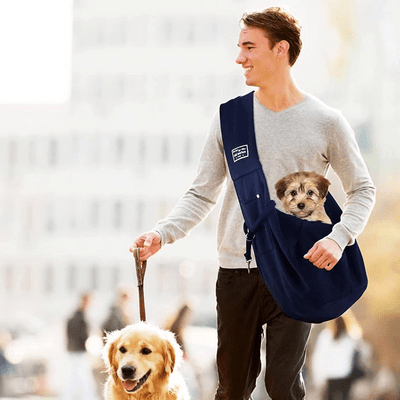 Sac à Bandoulière - PupPorter™ - Bleu - Joyeux chien