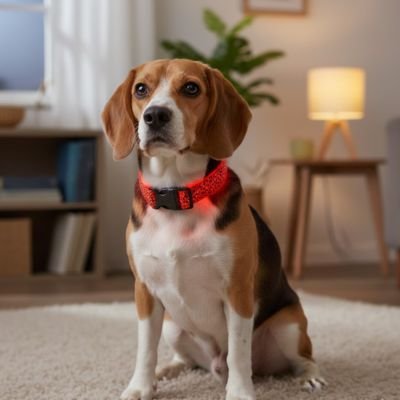 Collier lumineux pour Chien | NoctiDog - Joyeux chien