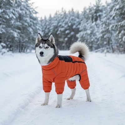 Doudoune Chaude et Imperméable pour Chien - Joyeux chien