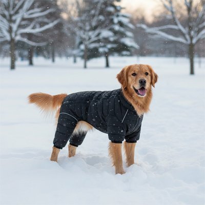 Doudoune Chaude et Imperméable pour Chien - Joyeux chien