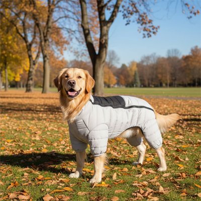 Doudoune imperméable et chaude pour Chien | Confortable et Résistante - Joyeux chien
