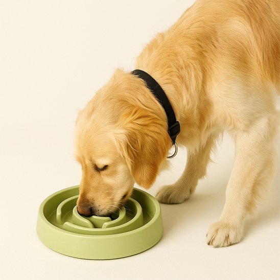 Gamelle anti glouton chien | Croc & Roll™ - Joyeux chien