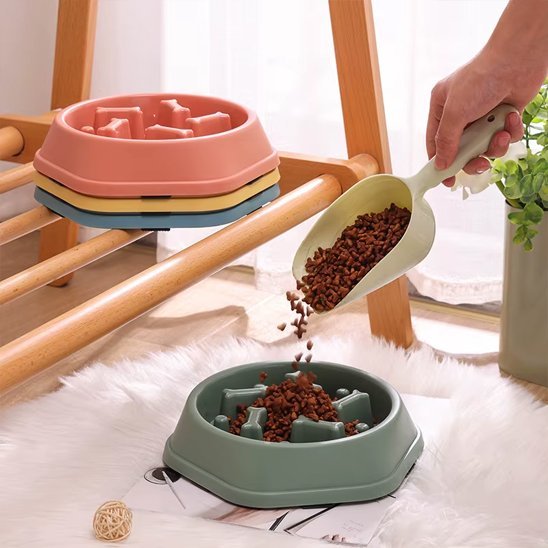 Gamelle anti glouton chien | SlowFood™ - Joyeux chien
