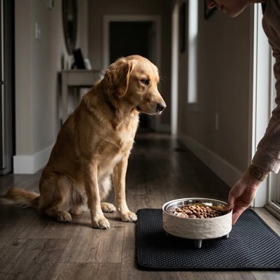 Gamelle chien surélevée | Antidérapante Durable - Joyeux chien