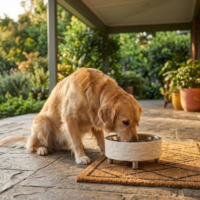 Gamelle chien surélevée | Antidérapante Durable - Joyeux chien