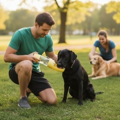 Gourde pour Chien | AquaPaw™ - Joyeux chien