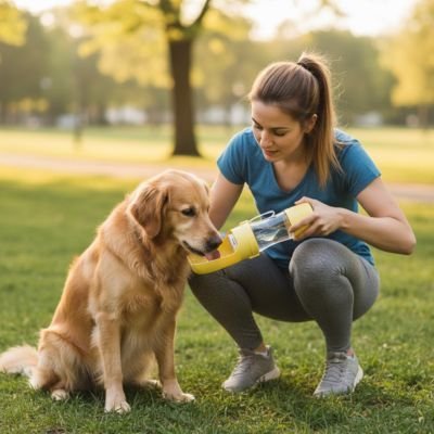 Gourde pour Chien | AquaPaw™ - Joyeux chien