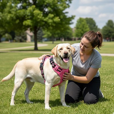 Harnais chien | Calmi™ - Joyeux chien