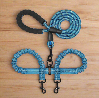 Laisse double pour chien - DuoNoble ™ - Joyeux chien