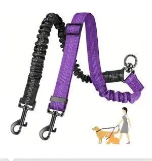 Laisse double pour Chien | TwinWalk™ - Joyeux chien