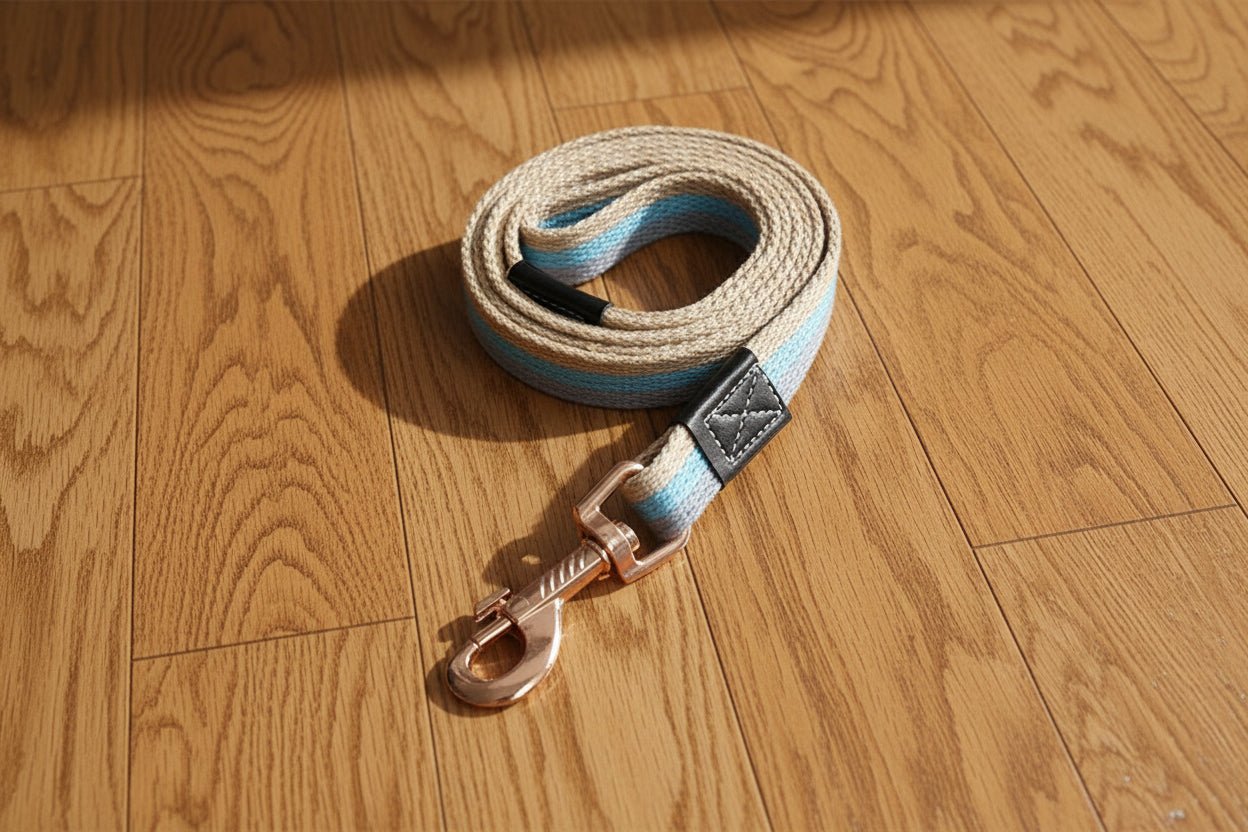Laisse pour Chien en toile FlexiPaw | Promenades confortables - Joyeux chien