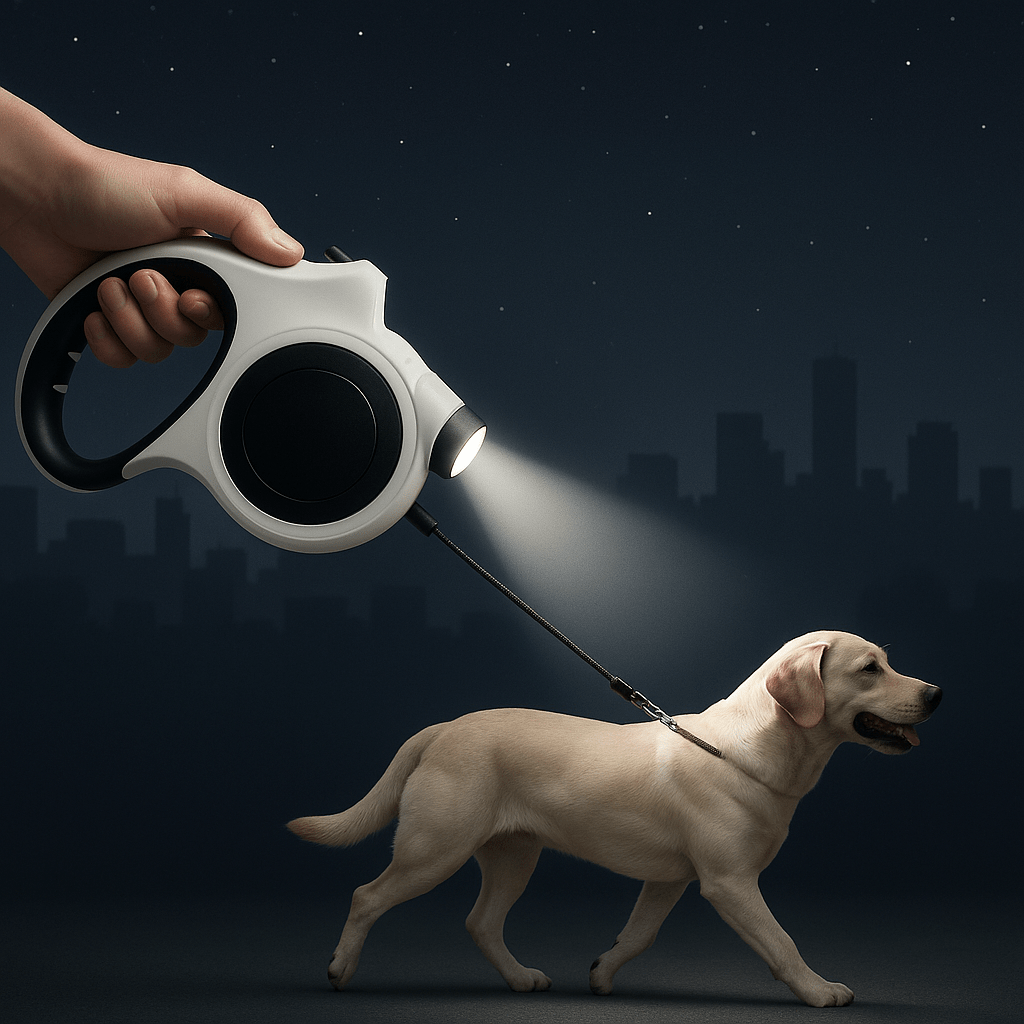 Laisse pour chien rétractable | GlowLead™ - Joyeux chien