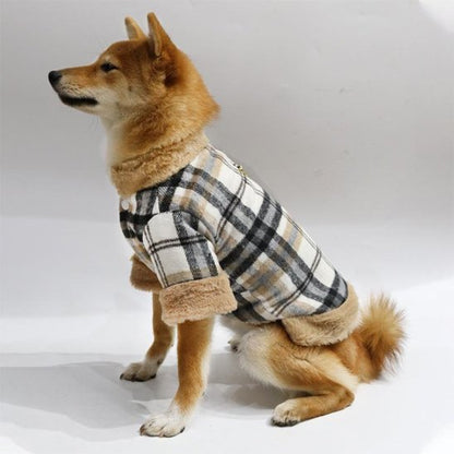 Manteau pour chien élégant tartan | Doguelin™ - Joyeux chien
