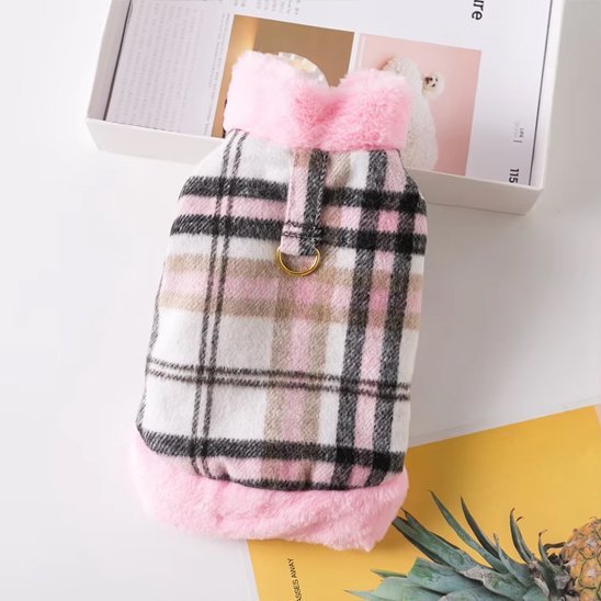 Manteau pour chien élégant tartan | Doguelin™ - Joyeux chien