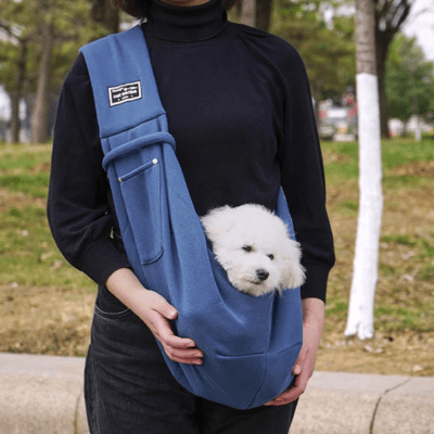 Sac à Bandoulière - PupPorter™ - Bleu - Joyeux chien