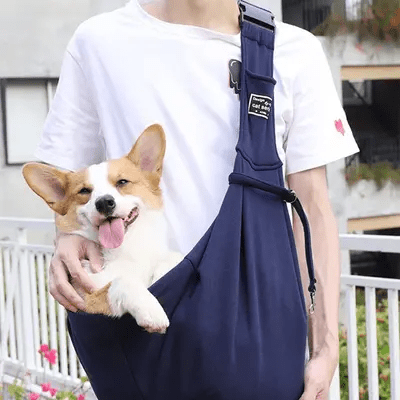 Sac à Bandoulière - PupPorter™ - Bleu - Joyeux chien