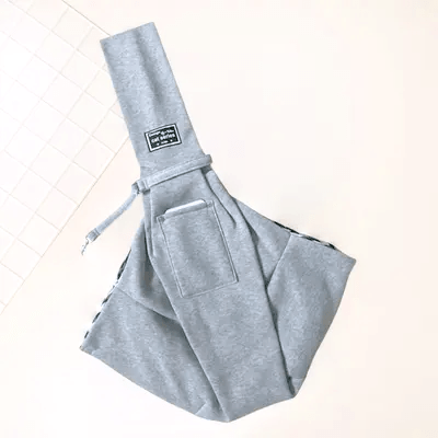 Sac à Bandoulière - PupPorter™ - Gris Clair - Joyeux chien