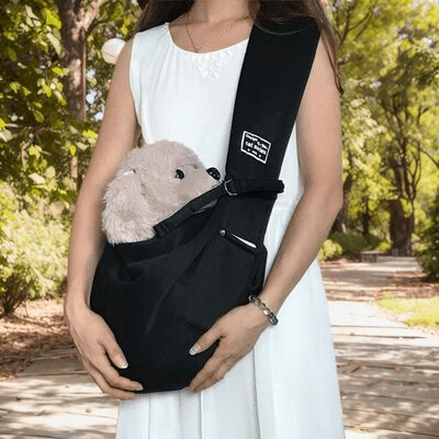 Sac à Bandoulière - PupPorter™ - Noir - Joyeux chien