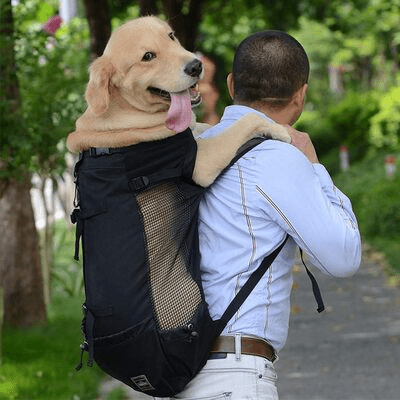 Sac à Dos pour Chien - PetBackpack™ - Noir - Joyeux chien