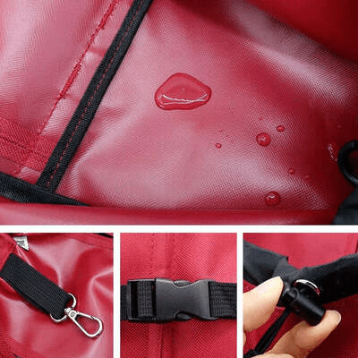 Sac à Dos pour Chien - PetBackpack™ - Rouge - Joyeux chien