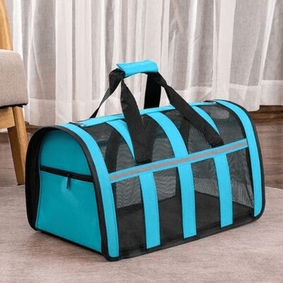 Sac de Transport Chien - MeshPetCarrier™ - Bleu - Joyeux chien