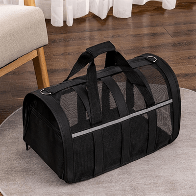 Sac de Transport Chien - MeshPetCarrier™ - Noir - Joyeux chien