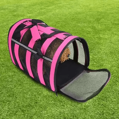 Sac de Transport Chien - MeshPetCarrier™ - Rose - Joyeux chien