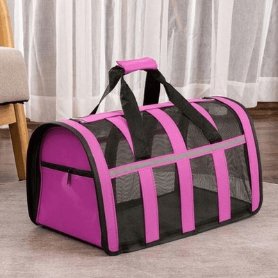 Sac de Transport Chien - MeshPetCarrier™ - Rose - Joyeux chien