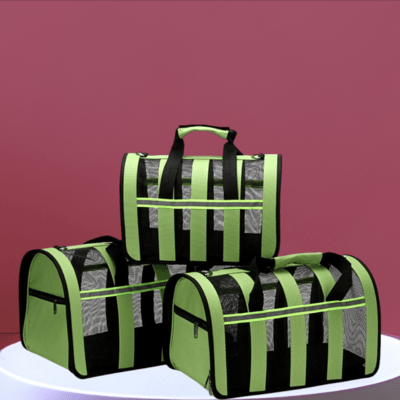 Sac de Transport Chien - MeshPetCarrier™ - Vert - Joyeux chien