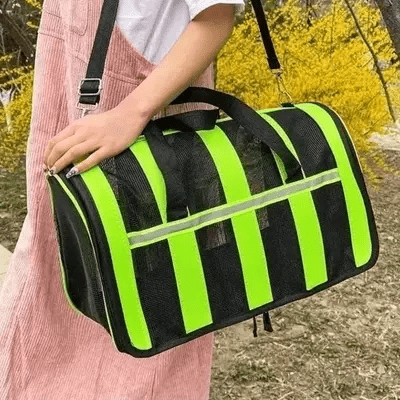 Sac de Transport Chien - MeshPetCarrier™ - Vert - Joyeux chien