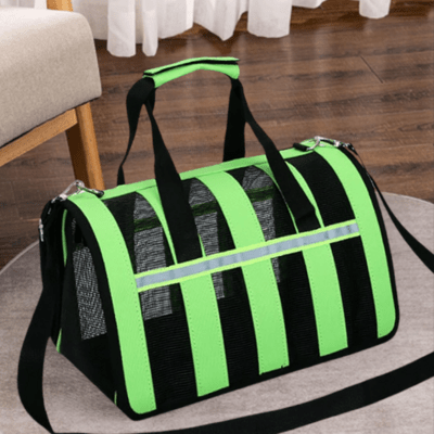 Sac de Transport Chien - MeshPetCarrier™ - Vert - Joyeux chien