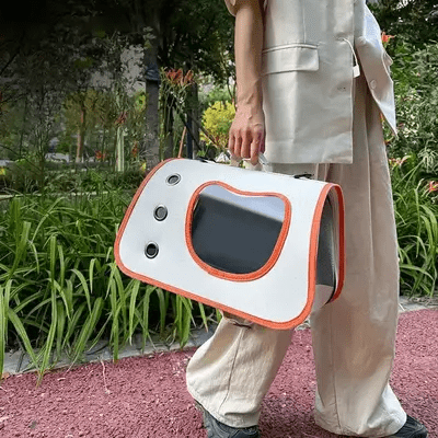 Sac de Transport pour Chien - DogTravelBag™ - Orange - Joyeux chien