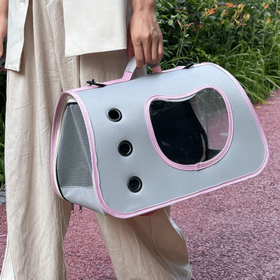 Sac de Transport pour Chien - DogTravelBag™ - Rose - Joyeux chien