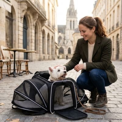 Sac de transport pour Chien | PawRando™ : Confort Premium - Joyeux chien
