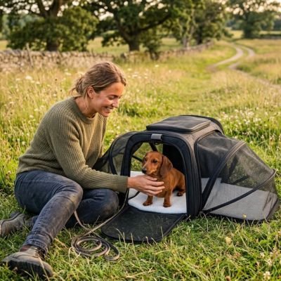 Sac de transport pour Chien | PawRando™ : Confort Premium - Joyeux chien