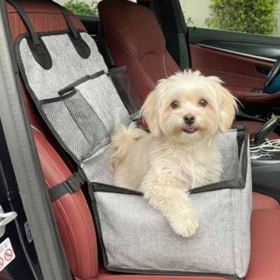 Siege auto pour chien PawComfort™ avec poches de rangement - Joyeux chien
