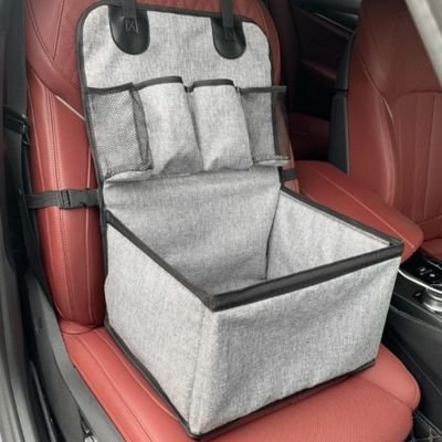 Siege auto pour chien PawComfort™ avec poches de rangement - Joyeux chien