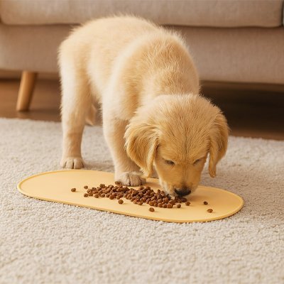 Tapis gamelle Chien | PawProtect™ - Joyeux chien