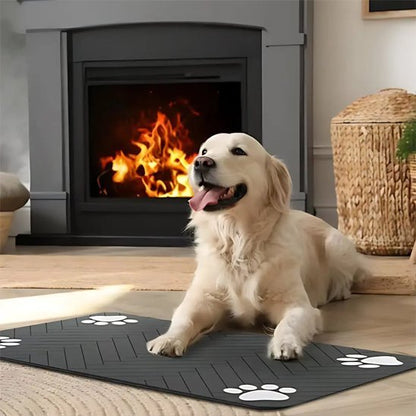 Tapis gamelle chien | SafeBowl™ - Joyeux chien