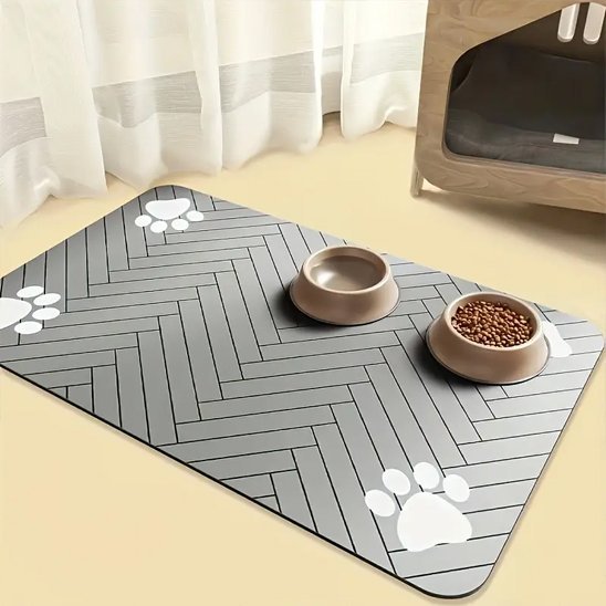 Tapis gamelle chien | SafeBowl™ - Joyeux chien