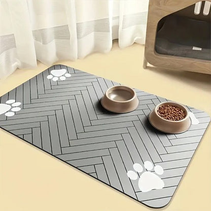 Tapis gamelle chien | SafeBowl™ - Joyeux chien