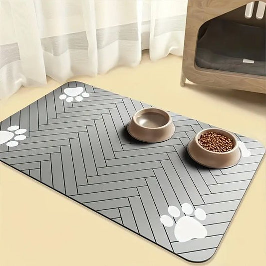 Tapis gamelle chien | SafeBowl™ - Joyeux chien