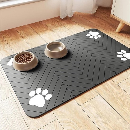 Tapis gamelle chien | SafeBowl™ - Joyeux chien