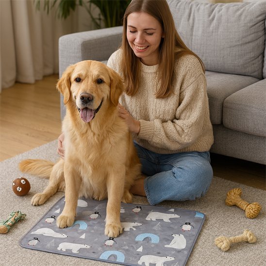 Tapis rafraichissant pour chien FreshComfort™ - Joyeux chien