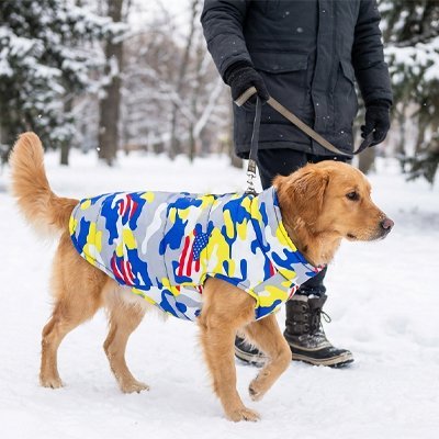 Veste Imperméable pour Grand Chien — Manteau Automne/Hiver avec Boucle de Traction - Joyeux chien